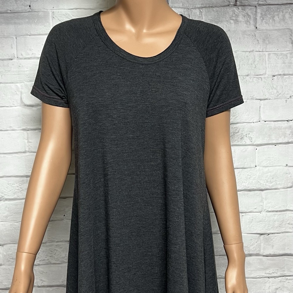 Natural Life Dress Womens Medium Gray Swing A Line Tee Flowy Lightweight - Picture 2 of 8